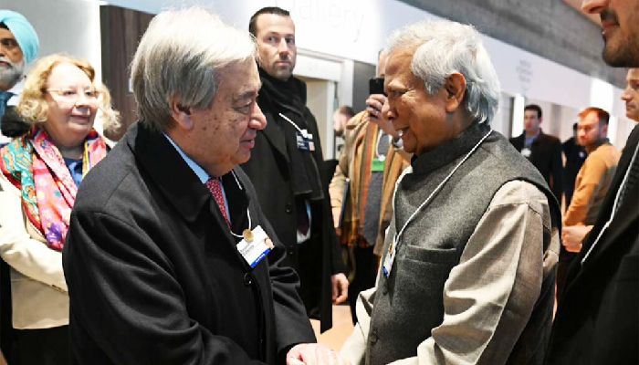 জাতিসংঘের মহাসচিবের সঙ্গে সাক্ষাৎ ড. মুহাম্মদ ইউনূসের 