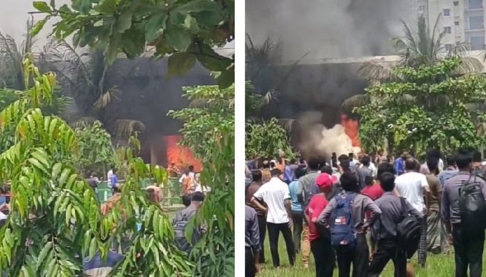 উত্তরায় স্কুলের উপর প্রশিক্ষণ বিমান বিধ্বস্ত, বহু হতাহত